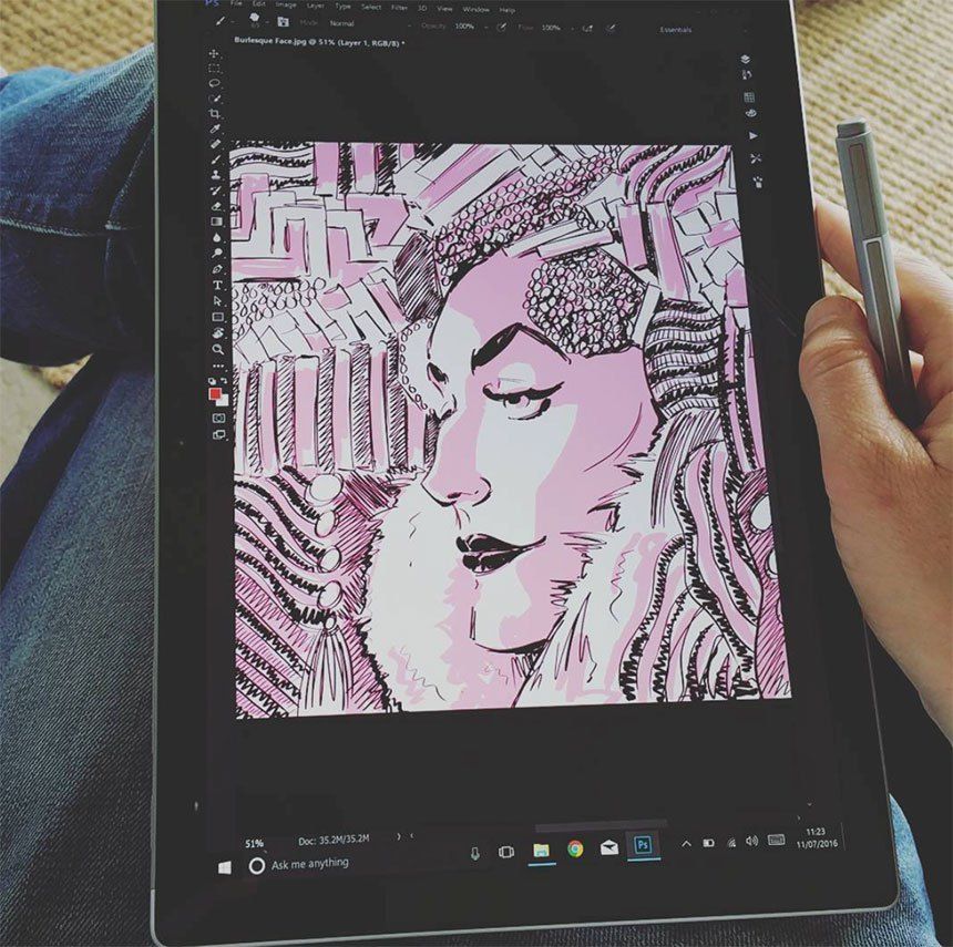 860x855 microsoft surface pro drawing tool drawn on a surface pro - Surface Pro Drawing