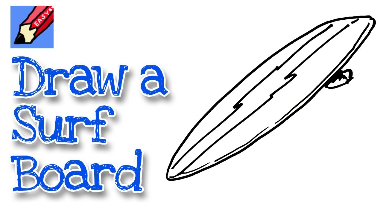 1280x720 how to draw a surfboard real easy - Surfboard Drawing