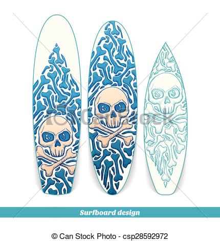 430x470 surfboard design one design surfboard with a color and blue hand - Surfboard Drawing