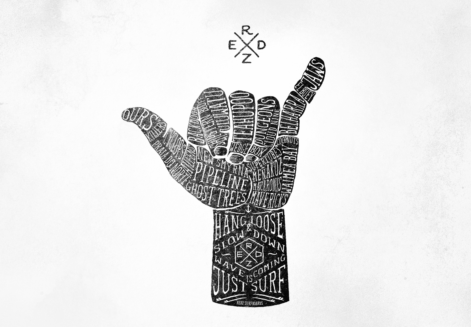 1580x1100 surfboard drawing typography for free download - Surfboard Drawing