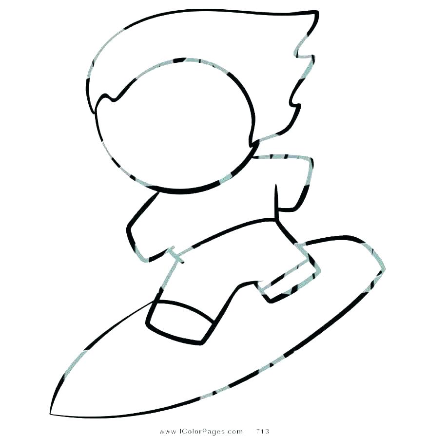 878x895 Surfboard Drawing Template At Free For Personal Sunrise Surfboards - Surfboard Drawing Template