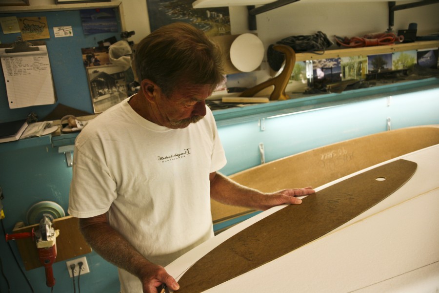 900x600 Drawing Template - Surfboard Drawing Template