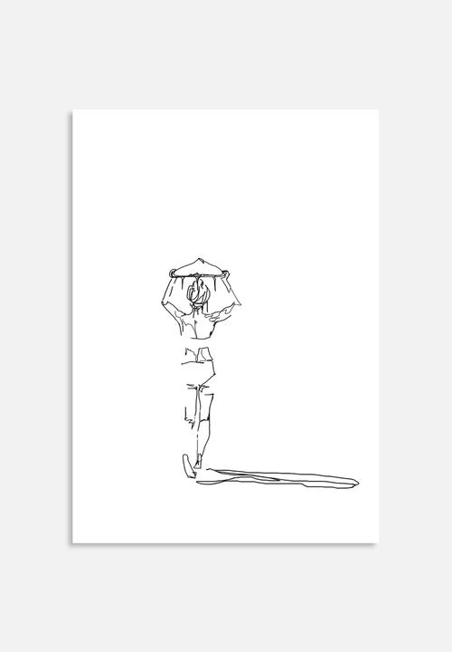 500x720 surfer girl sarah allderman art - Surfer Girl Drawing