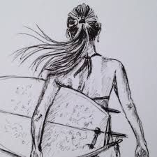 Surfing Drawing at PaintingValley.com | Explore collection of Surfing