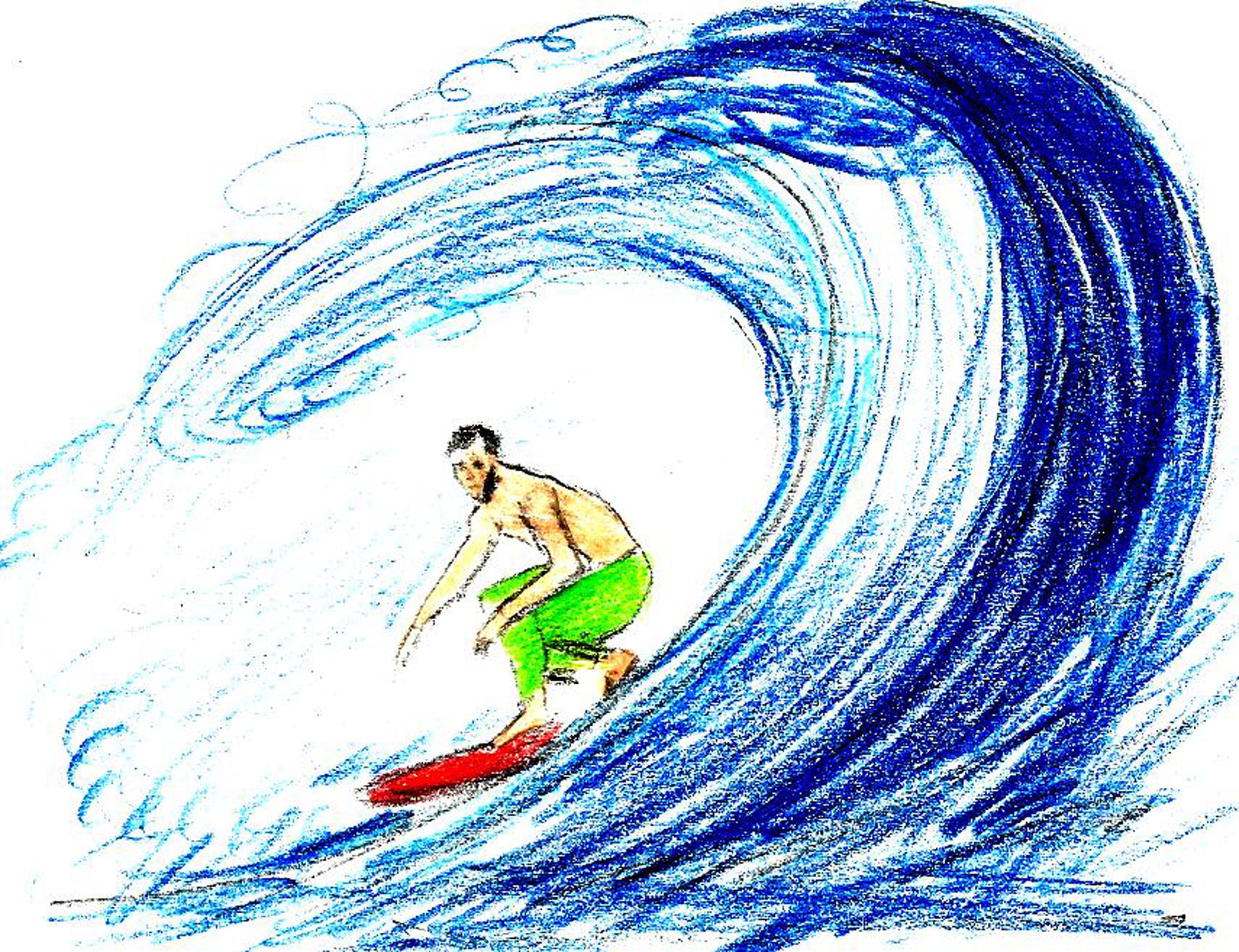 Surfing Drawing at Explore collection of Surfing