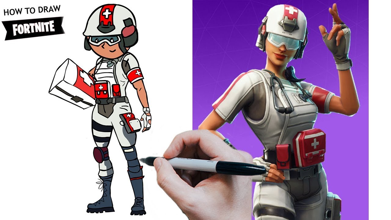 1280x720 how to draw the field surgeon from fortnite - Surgeon Drawing