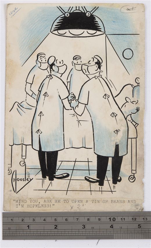 520x849 c housley original drawing published cartoon operation - Surgeon Drawing