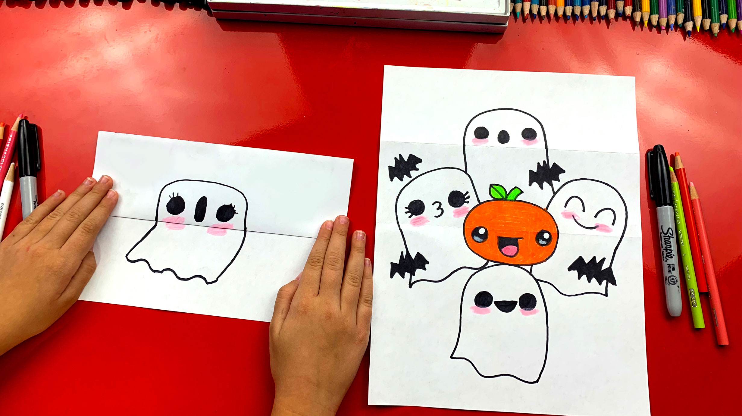 2463x1381 how to draw a ghost stack - Surprise Drawing