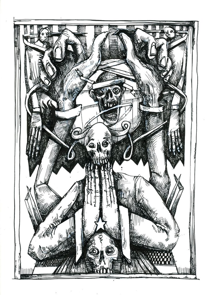 744x1024 michael herring art - Surprise Drawing