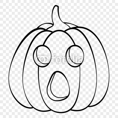400x400 surprised face halloween pumpkin emotion outline drawing for laser - Surprised Face Drawing