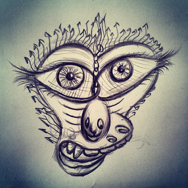 612x612 drawing - Surreal Eye Drawing