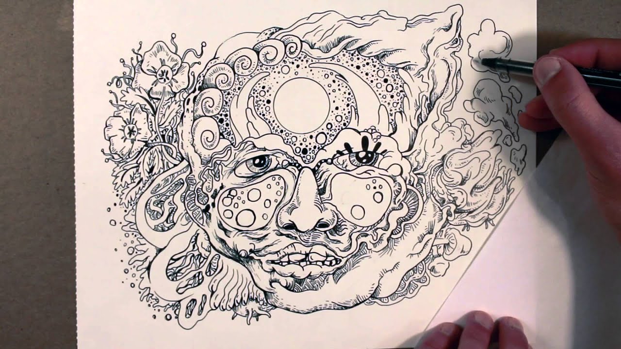 1280x720 drawing a surreal face - Surrealism Drawing