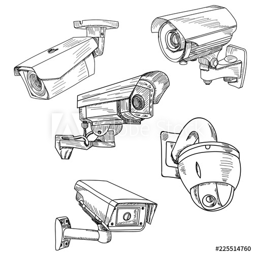 Surveillance Camera Drawing at Explore collection of Surveillance Camera