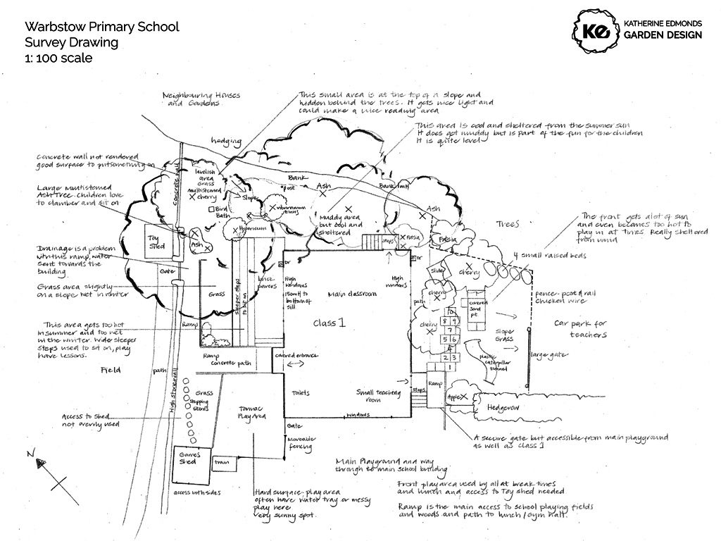 1024x768 garden design drawing services - Survey Drawing