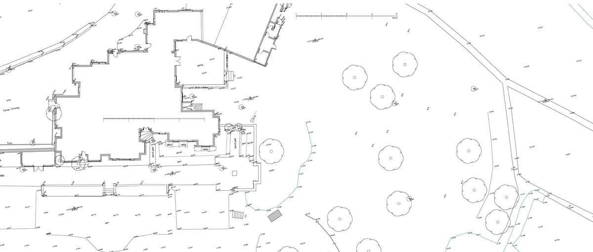 1200x510 garden survey drawing - Survey Drawing