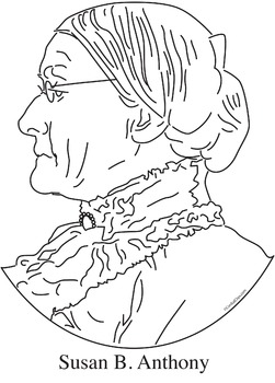 251x350 Susan B Anthony Realistic Clip Art, Coloring - Susan B Anthony Drawing