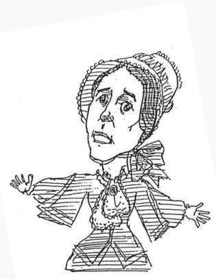 315x407 Susan B Anthony Says A Word - Susan B Anthony Drawing