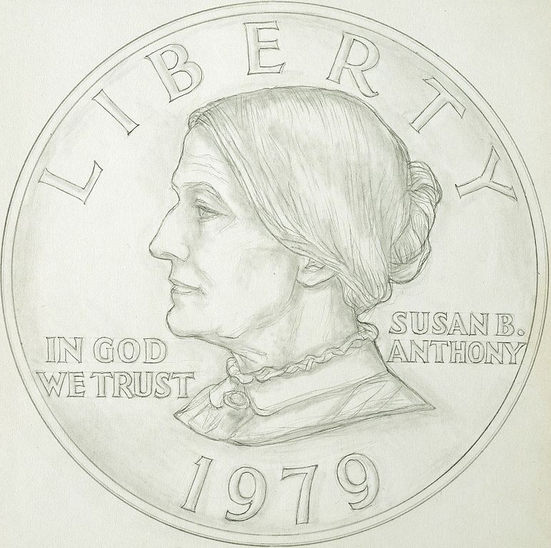 772x768 Left Facing Susan B Anthony Design - Susan B Anthony Drawing