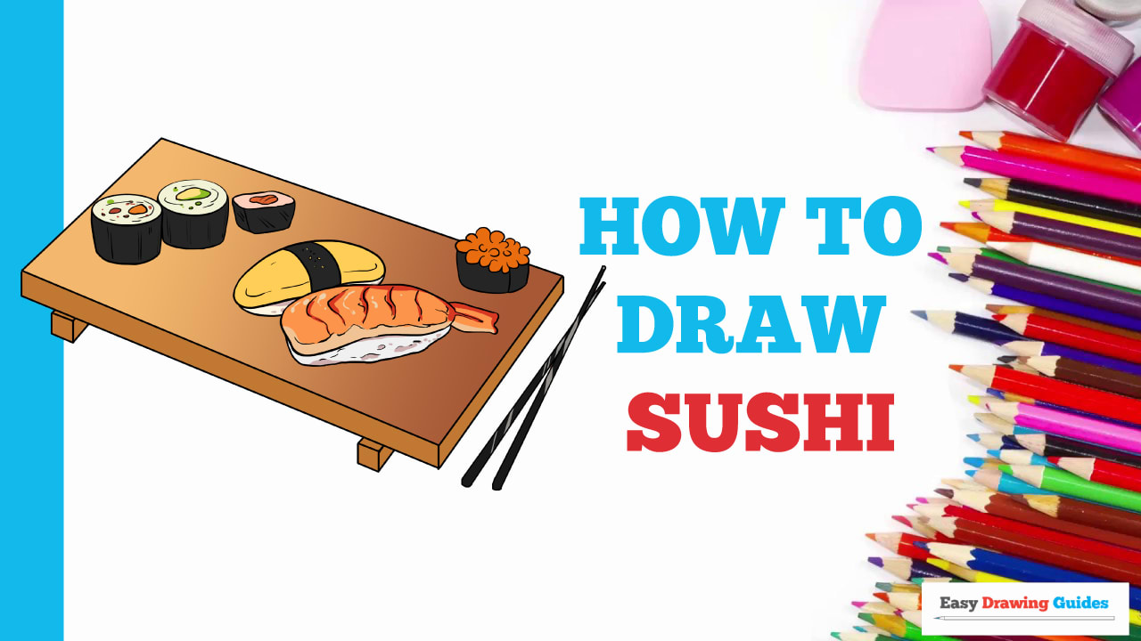 1280x720 how to draw sushi - Sushi Drawing