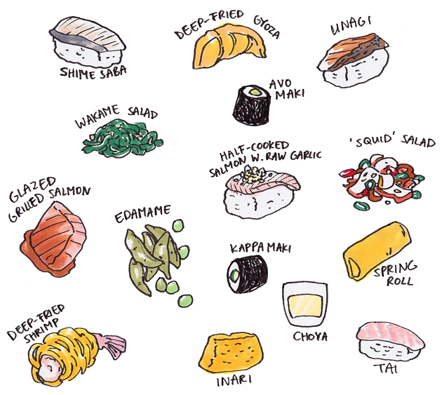 630x563 i just needed an excuse to draw sushi - Sushi Drawing
