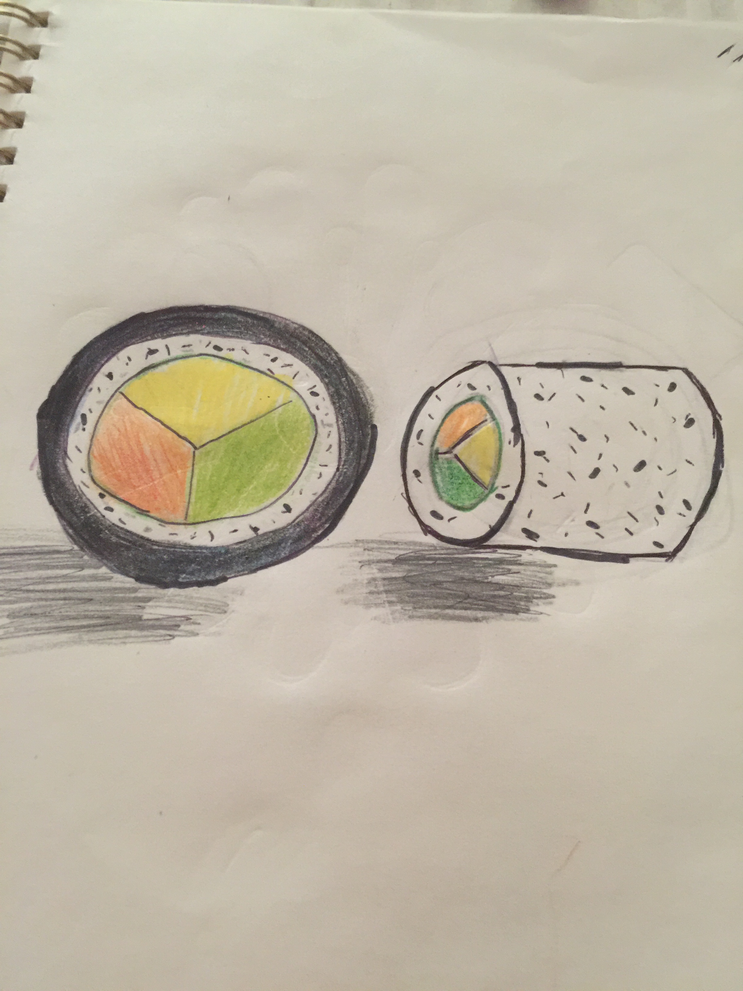 Sushi Roll Drawing at Explore collection of Sushi