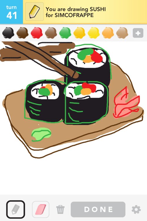 500x750 How To Draw Sushi Roll - Sushi Roll Drawing