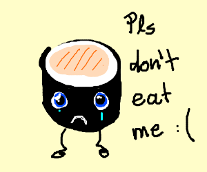 300x250 Sad Sushi Roll Drawing - Sushi Roll Drawing