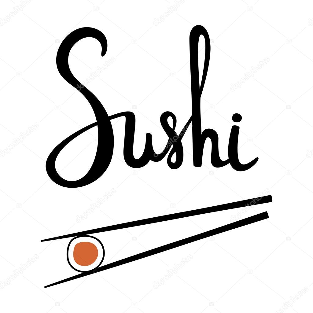 1024x1024 Chopsticks Clipart Sushi Roll - Sushi Roll Drawing