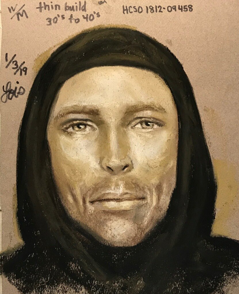 831x1024 sketch of suspect in jazmine barnes shooting - Suspect Drawing