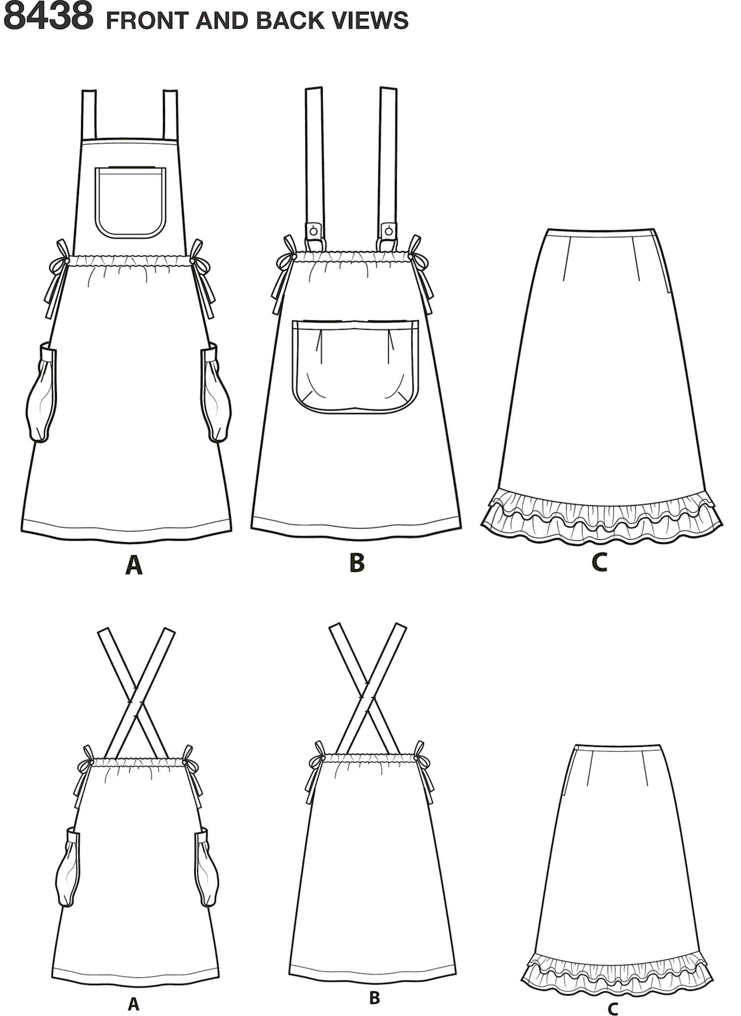 1500x2055 simplicity pattern women's jumper with suspenders - Suspenders Drawing