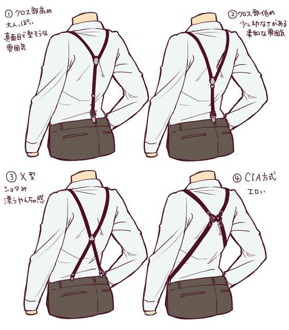 564x644 suspenders! a journey - Suspenders Drawing