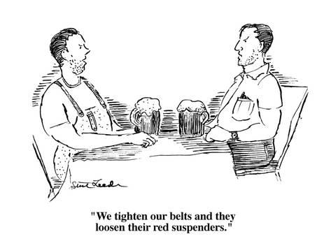 473x355 we tighten our belts and they loosen their red suspenders - Suspenders Drawing