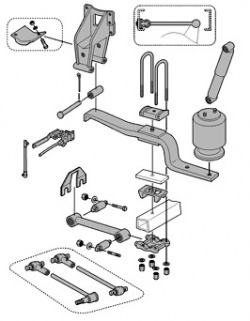 250x321 navistar international truck suspension parts - Suspension Drawing