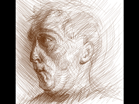 480x360 the figure sketchbook head study in sustained gesture - Sustained Gesture Drawing
