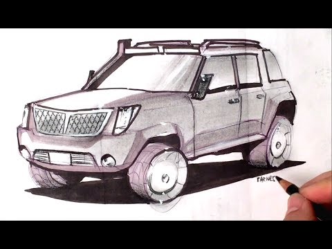 480x360 how to draw an suv concept quick render days of show and tell - Suv Drawing