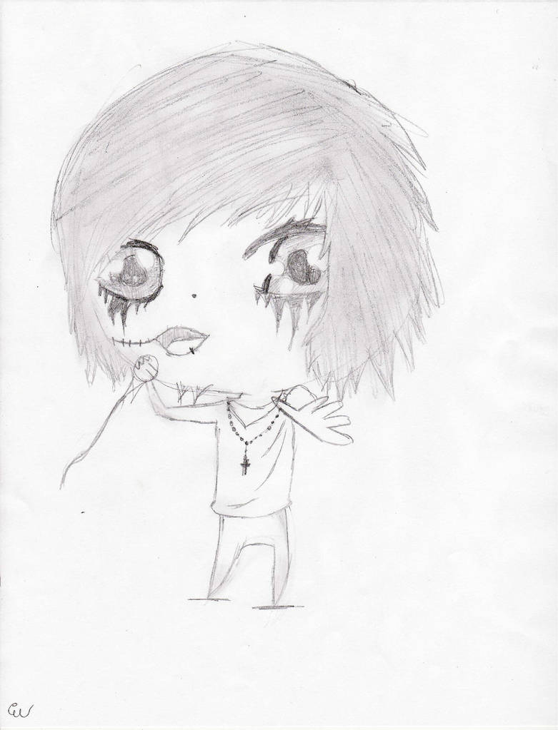 781x1023 mini andy biersack - Swag Girl Drawing