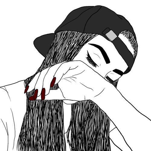 500x500 photos swag girl drawing - Swag Girl Drawing