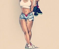 240x200 swag girl drawing - Swag Girl Drawing