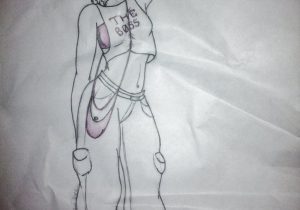 300x210 best pencil drawing of swag drawn pencil swag girl drawing pencil - Swag Girl Drawing