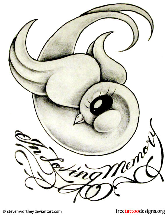 577x740 meaning and pictures of swallow tattoo designs - Swallow Outline Drawing