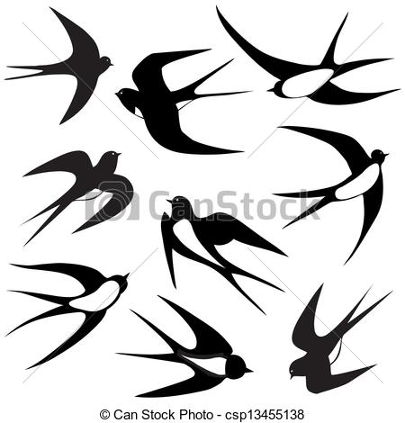 450x470 swallow flies stock illustrations swallow flies clip art - Swallow Outline Drawing