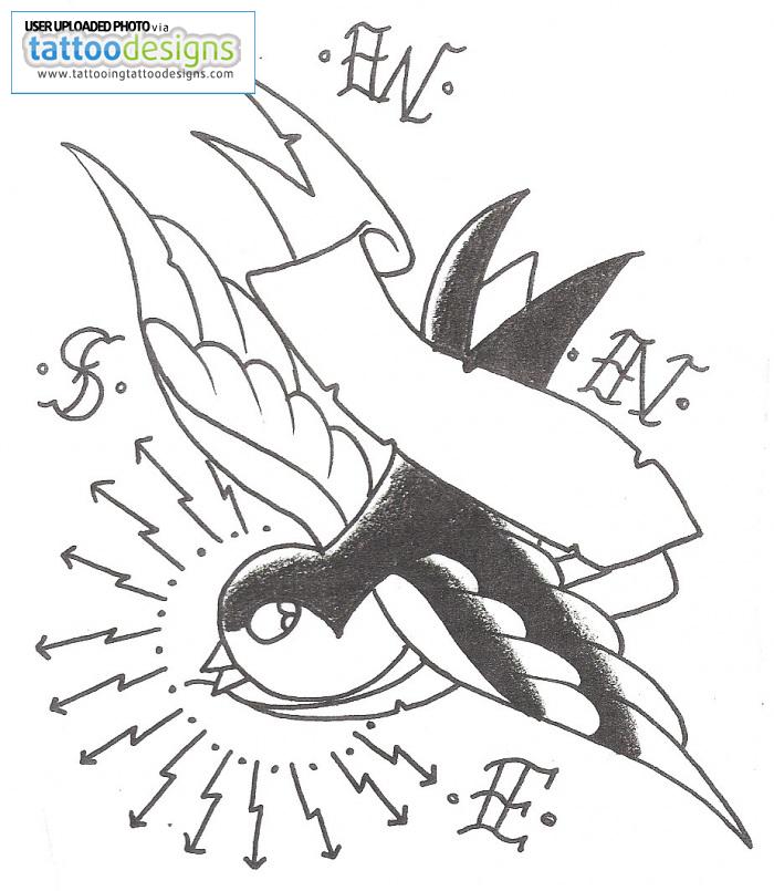 700x805 birds tattoos for you swallow bird tattoo designs - Swallow Outline Drawing