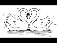 236x177 How To Draw Swans Of Love! Real Easy - Swan Heart Drawing