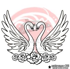 236x235 Best Tattoos Images Swan, Swan Tattoo, Swans - Swan Heart Drawing