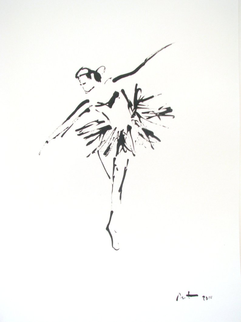 794x1059 Original Ink Drawing Swan Lake Art Europeanstreetteam Etsy - Swan Lake Drawing