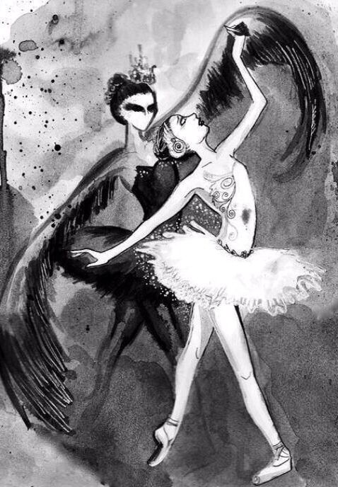 478x688 Swan Lake Drawing Art Art Drawings Art, Black Swan Movie, Swan - Swan Lake Drawing