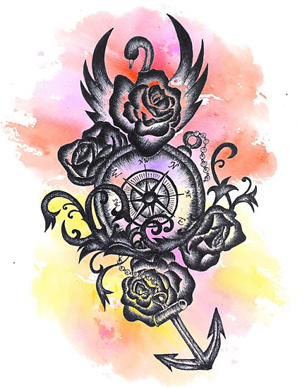 435x550 Captain Swan Tattoo - Swan Tattoo Drawing