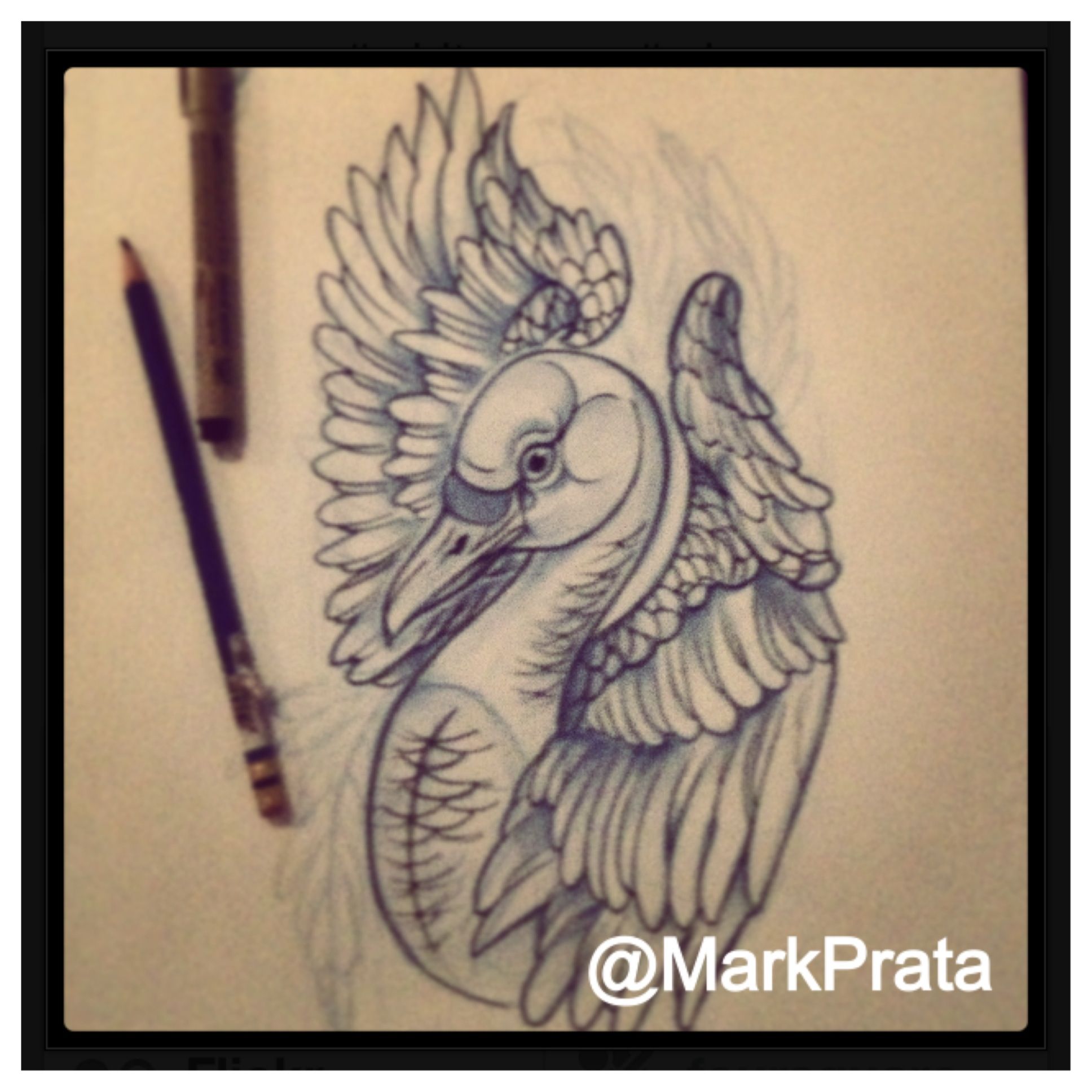 1936x1936 Swan Sketch - Swan Tattoo Drawing