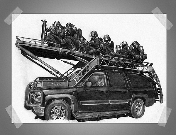 600x463 Swat Team On Behance - Swat Drawing