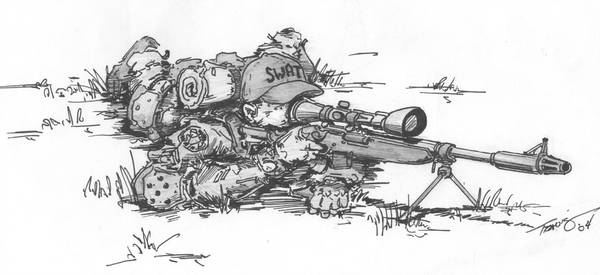 600x275 swat team sniper - Swat Team Drawing